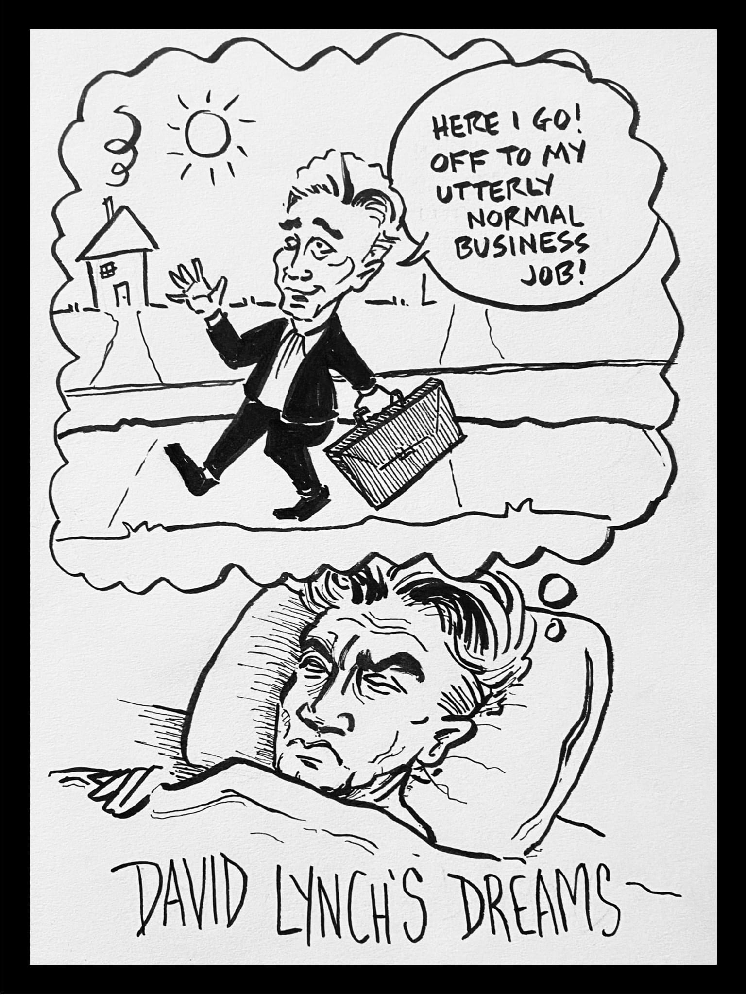 a cartoon about david lynch